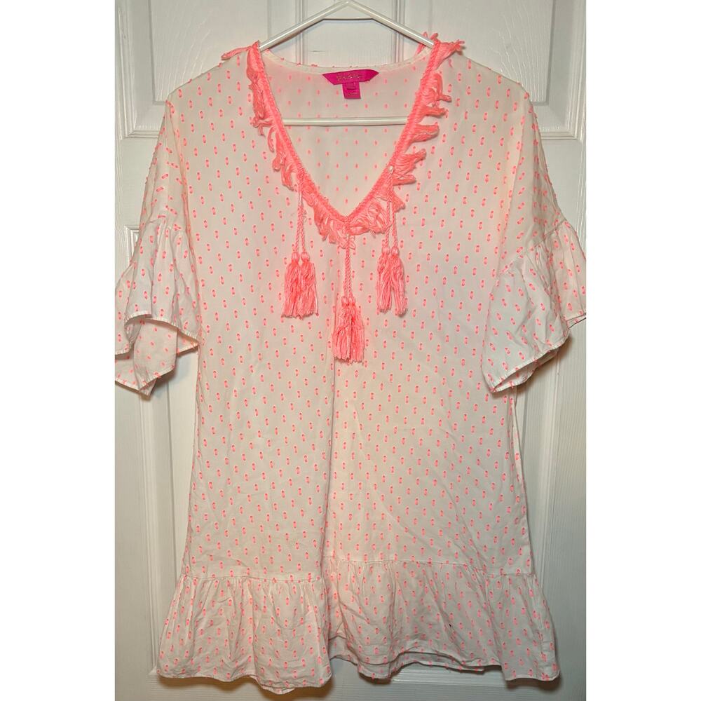 Lilly Pulitzer kipper beach cover‎ up size large